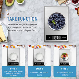 पेशेवर और घरेलू उपयोग के लिए प्रीमियम गुणवत्ता स्टेनलेस स्टील पोषण पैमाने - Product Image 4