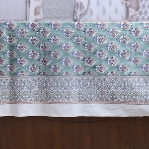 Sang trọng cotton hữu cơ bedsheet với truyền thống tay khối in ấn mềm mại thoáng khí và hoàn hảo cho vua kích thước giường sinh thái thân thiện - Product Image 2