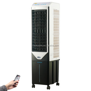 Refroidisseur d'air mobile à double ventilateur 4000m3/h, climatiseur évaporatif sur pied avec écran LED, meilleur refroidisseur d'air et d'eau - Product Image 1