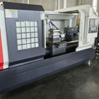 Torno CNC de Cama Plana de Alta Resistencia CK6180, Máquina de Torneado Horizontal con Giro Máximo de 800 mm, Alta Rigidez, Control GSK, Personalizable