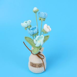 Mini fleurs artificielles DIY faites à la main, Phalaenopsis et Gypsophila, pour la décoration de Noël et les fleurs artificielles en pot - Product Image 5