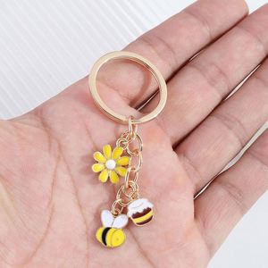 High Quality Summer New Cute Painter Dog Puppy Little <b>Bee</b> Metal Keychain for Bag Pendant and Promotion <b>Gift</b> - Product Image 6