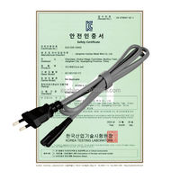 KC-Zertifiziertes PVC-Stromkabel mit IEC C7 Buchsenanschluss und KC Steckeranschluss 2,5A 250V für Koreanische Haushaltsgeräte