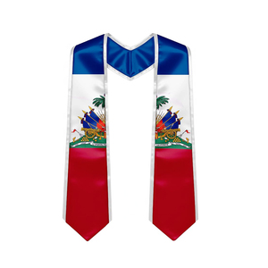 Wholesale 2026 Country Flag Graduation Stole Sash V Shape National Country Flag Sash Graduation Stoles for Women Men <strong>Gifts</strong> - Product Image 3