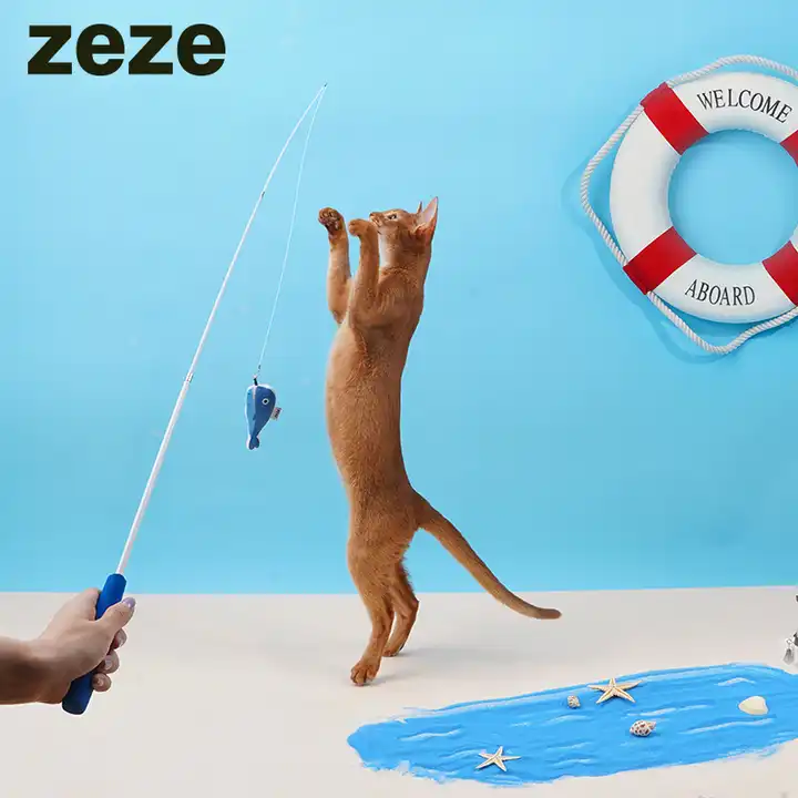 zeze cat toys wand, fishing rod