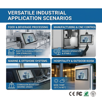 Vente flash : Ordinateur tout-en-un industriel à écran tactile de 15,6 pouces en acier inoxydable argenté, écran LCD capacitif, PC industriel