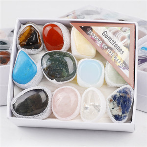 Espécimen De ciencia geológica Mineral <span class=keywords><strong>profecía</strong></span> piedra curación cristal piedra preciosa conjunto Color mezclado <span class=keywords><strong>2</strong></span> ~ 3cm roca piedra cristal caja de regalo - Product Image 1