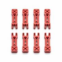 Service de fraisage CNC sur mesure pour kit de châssis de drone, bras anodisés rouges, plaque centrale, quadricoptère FPV de course, UAV, électro-érosion à fil, brochage