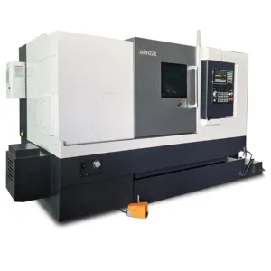 דיוק מתכת מפנה cnc מחרטה מכונת RL-108 מיטה אופקית cnc מחרטה