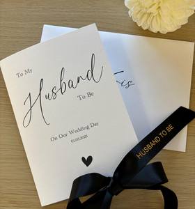 To My Wedding Day Card Diseño personalizado Impresión Regalo al por mayor Gracias Tarjetas de felicitación Boda con cinta de seda - Product Image 6