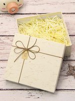 Caja de Regalo Personalizable con Estilo Navideño Moderno y Grabado en Relieve, Nuevas Opciones de Tamaño Disponibles