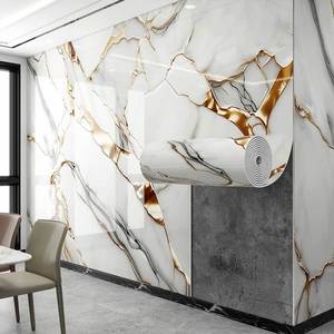 Pegatinas de Pared Autoadhesivas de PVC con Diseño de Mármol, Modernas e Impermeables, para Uso Doméstico, Fondo de TV, Cocina y <span class=keywords><strong>Baño</strong></span>, Venta al Por Mayor - Product Image 1