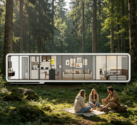 Maison Capsule de Luxe Apple Cabin, Maison Préfabriquée, Tiny House, Maison Mobile, Grande Fenêtre, Hôtel de Station Balnéaire en Montagne, Vente en Gros Direct Usine