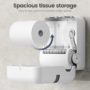 <span class=keywords><strong>Distributeur</strong></span> mural de <span class=keywords><strong>papier</strong></span> toilette géant SAIGE, nouveau design, coupe automatique, en ABS, pour bâtiments - Product Image 4