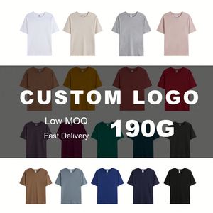 T-shirt Homme 190G en Coton Peigné Tricoté, Col Rond, Manches Courtes, Imprimé Formel, Sous-vêtement, Vente en Gros, Hauts Vierge Personnalisables - Product Image 2