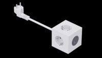 Multiprise intelligente multifonction standard européenne avec prise EU 16A, prise USB, 3 prises AC, charge rapide PD25W, rallonge