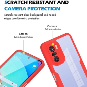Funda completa 2 en 1 para Xiaomi Poco <span class=keywords><strong>F3</strong></span> y Redmi Note 10 10S, Protector frontal y trasero, colorida, 360 - Product Image 2
