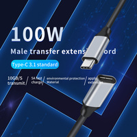 Câble de données et de charge rapide USB Type C 3.1 mâle-mâle PD60W, prend en charge la projection audio et vidéo 4K