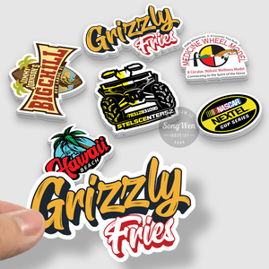 Thấp moq tùy chỉnh in chết cắt vinyl dán UV chống thấm nước thiết kế phim hoạt hình PVC vinyl dán - Product Image 1