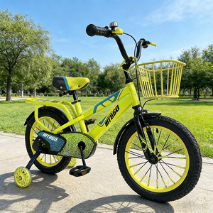 Vélo pour enfants de <span class=keywords><strong>14</strong></span> <span class=keywords><strong>pouces</strong></span> aux couleurs variées avec roues d'apprentissage et panier, frein à câble de 20 <span class=keywords><strong>pouces</strong></span>, emballage carton AB, vélo pour enfants - Product Image 6
