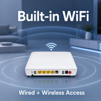 Router ONT FTTH con Soporte de Firmware en Inglés, OCMI GPON/EPON/XPON ONU 4*1GE+VOIP+WIFI 2.4G, Velocidad Inalámbrica de 300Mbps