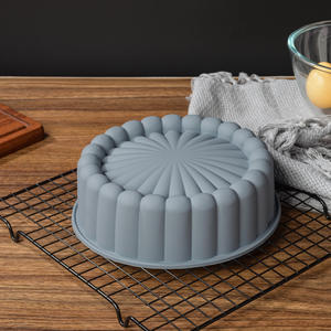 <span class=keywords><strong>Moule</strong></span> à gâteau rond en silicone réutilisable antiadhésif de 8 pouces, <span class=keywords><strong>cannelé</strong></span> pour la cuisson de cheesecake aux fraises, brownie, <span class=keywords><strong>tarte</strong></span>, gâteau - Product Image 4