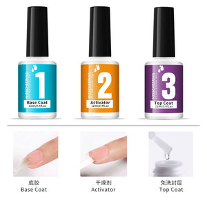 Set de Polvo para Uñas, Arte de Uñas, Estilo Francés, Hidratante, Brillante, Sin Lámpara UV, 6 Piezas, Secado Rápido, Fácil Aplicación, MSDS - Product Image 5