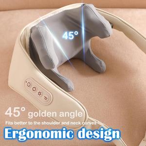 Alat pijat leher perawatan kesehatan nirkabel, pemijat bahu punggung tanpa sikat 12V portabel untuk <span class=keywords><strong>Trapezius</strong></span> pereda nyeri dalam - Product Image 5