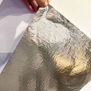 Honeycomb Patterned Aluminum Foil Wrap <b>Paper</b> Soft Easy to Shape Fast Food Grease Proof Packing - Product Image 3