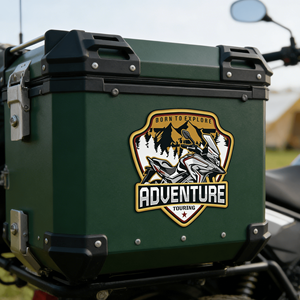 Autocollants d'aventure personnalisés en PVC résistants aux UV, autocollants adhésifs <span class=keywords><strong>pour</strong></span> la décoration des casques et des <span class=keywords><strong>camping</strong></span>-cars, autocollants imperméables imprimés - Product Image 4