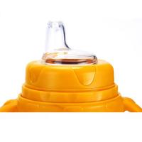 Bouteille d'alimentation pour bébé en silicone de qualité alimentaire, transparente, à large ouverture, avec tétine de remplacement pour bébé
