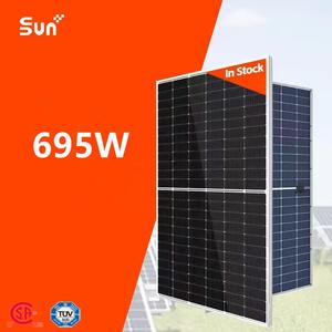 Panneaux solaires bifaciaux de type N Sunplus de qualité supérieure, 695 W, avec une efficacité de 23,4 % pour un usage résidentiel - Product Image 1