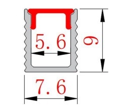 Fourniture d'usine Profilé en aluminium flexible gris clair LED Lumières d'armoire Conception de ferme Télécommande murale à intensité variable - Product Image 6