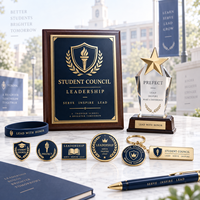 Fabricant de produits promotionnels personnalisés pour les récompenses de leadership scolaire et les marchandises de marque des conseils d'élèves pour les programmes de leadership scolaire