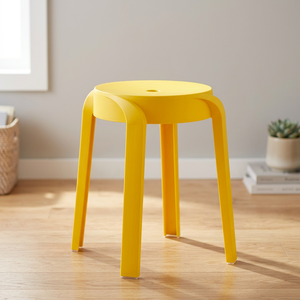 Windmill Plastic <b>Stool</b> Stackable Round Ottoman Minimalist Modern Seating <b>for</b> School Farmhouse <b>Bedroom</b> - Product Image 4