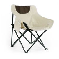 Chaise de jardin moderne en fer, portable, à dossier haut, avec table pliante, pour le camping, le marché nocturne, la maison - Conception pliable