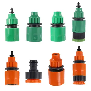 1/4 Inch Quick Connector Garden Irrigation 3/8 Inch Plastic Hose Fast Connect Joint Lawn Watering Agricultural Water Supply