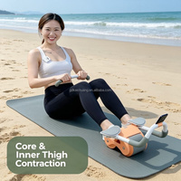 Rouleau abdominal de fitness pour la maison, à rebond automatique, pour hommes et femmes adultes, pour sculpter et affiner la taille, entraînement de brûlage des graisses