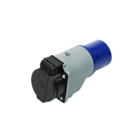 Adaptateur ZNPON 16 ampères vers 10/16 ampères, prise CEE 3 broches vers prise Suisse, G01S