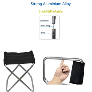 Outdoor Furniture Ultralight Mini Aluminum Alloy Portable Folding Camping <b>Stool</b> Fishing Chair - Product Image 3