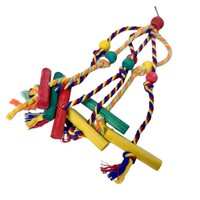 Interactivité Mouvement Jouets pour animaux de compagnie Accessoires pour cages à oiseaux, y compris pont suspendu pour balançoire Perroquets décoratifs pour oiseaux transfrontaliers