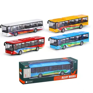 2024 New Product Multi-kinds Diecast Metal Model Alloy Return Bus High-speed Rail Toys For Kids Gifts Juguetes Para Los Ninos