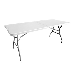 Tables et chaises de fête en vente directe <span class=keywords><strong>d</strong></span>'usine, tables pliantes réglables, tables rectangulaires en plastique, tables pliantes portables - Product Image 1