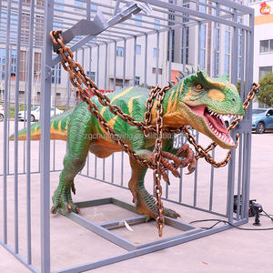 Parc à thème dinosaures jurassiques, Velociraptor animatronique réaliste, dinosaure animé, parc d'attractions pour enfants - Product Image 1