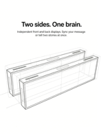 Layar LCD Periklanan 37 inci Dua Sisi, Tipe Stretched Bar, Non-Touch Screen, Untuk Penggunaan Dalam Ruangan, Promosi Pusat Perbelanjaan, Berbasis Cloud