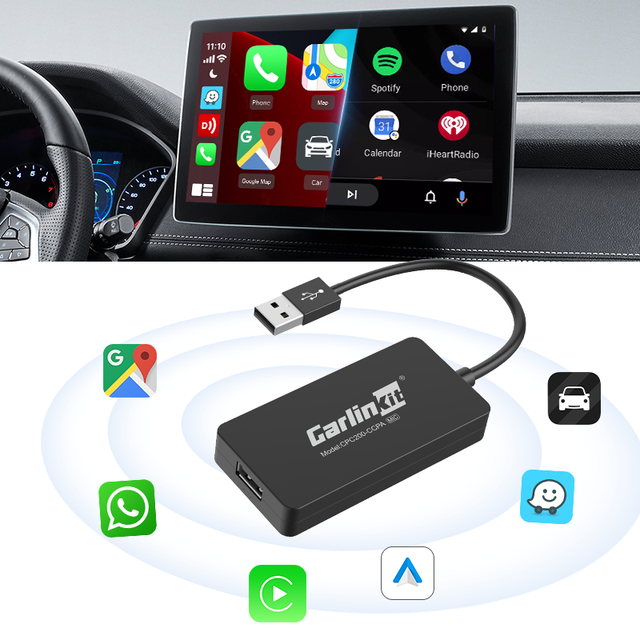 Cpc200 Ccpa Carlinkit Usb Wireless Carplay Android Auto Box Carlink Aftermarket Head Unit Car Screen Car Play Adapter