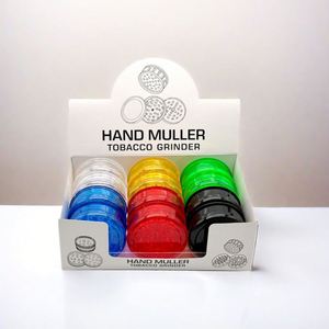 Molino de Hierbas Acrílico de 60 mm, Venta al por Mayor de Fábrica, Logotipo Personalizado, Molinillo de Especias, Tabaco y Hierbas para Fumar, Económico - Product Image 1