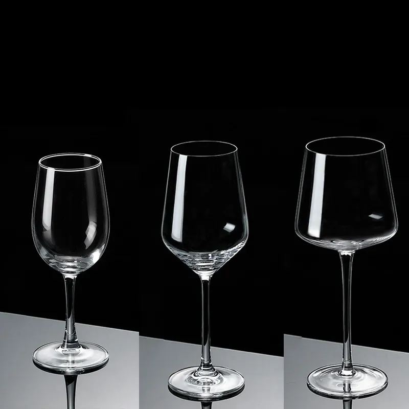 Toptan 320ml 420ml 450ml şeffaf classics kler kristal kadeh gözlük cam kırmızı şarap şişesi
