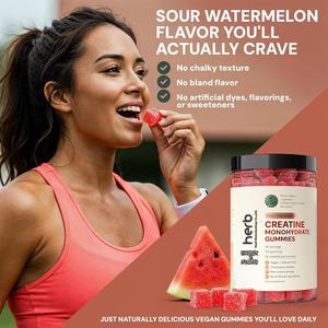 Private Label Muscle Builder Gummies Sports Nutrition Post-Workout Energy <b>Creatine</b> Monohydrate Supplement 60 Count for Adults - Product Image 3