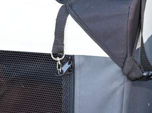 Cubierta de caja de viaje con marco de acero tela lavable interior exterior plegable suave fácil de plegar llevar cómodo perro hogar jaulas para mascotas sólido - Product Image 4